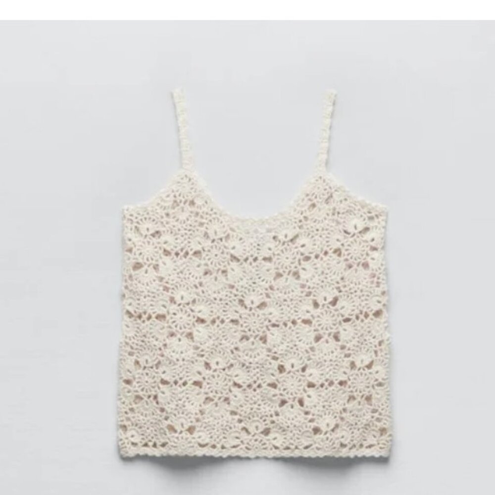 NEW! Zara Crochet Tank Top - Medium